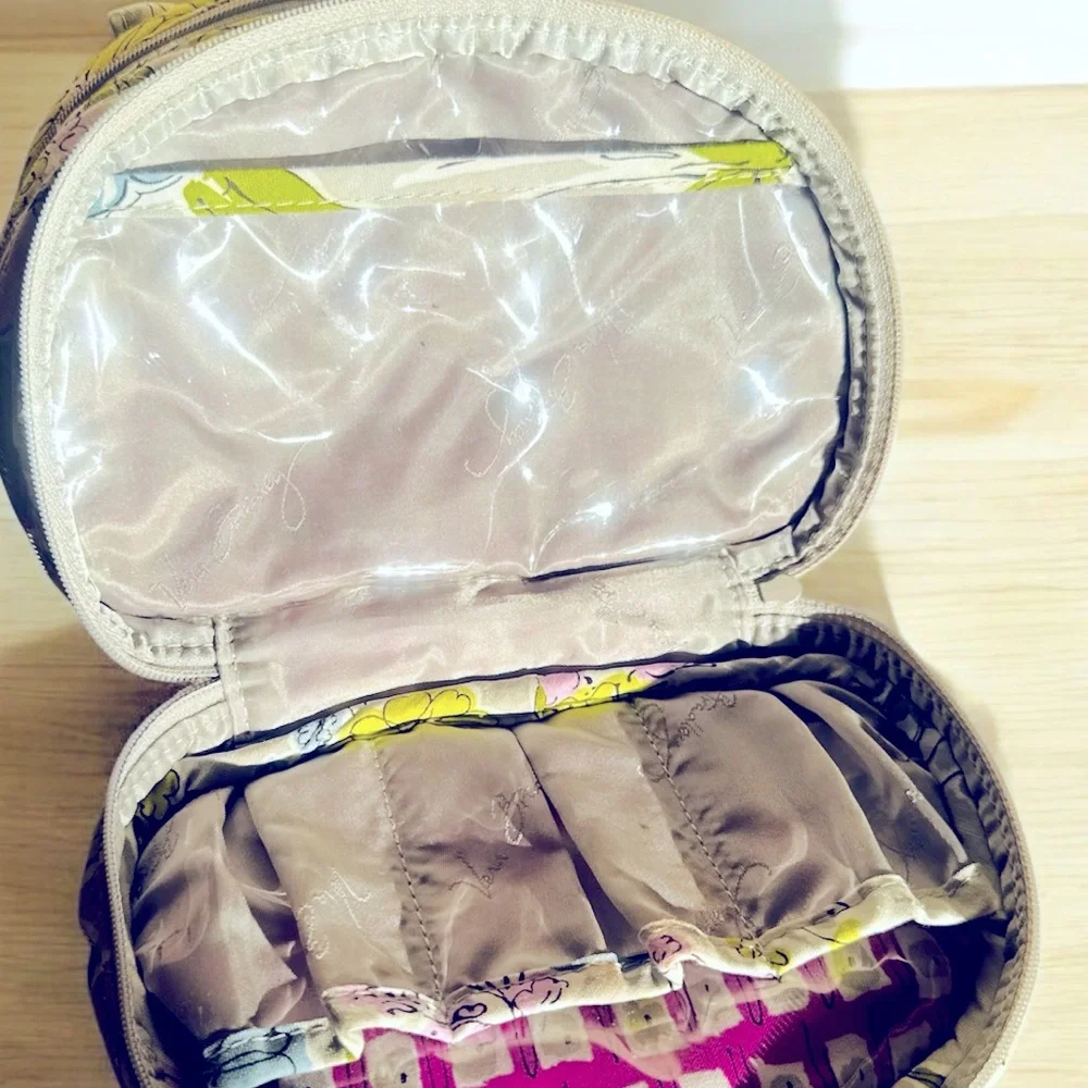 VERA BRADLEY Three to Get Ready Triple Compartment Cosmetic Case-Watercolor‎